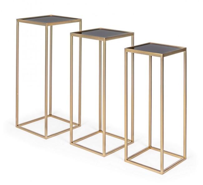 Tavolino nuclei oro 24x24x65, 28x28x70, 31x31x75