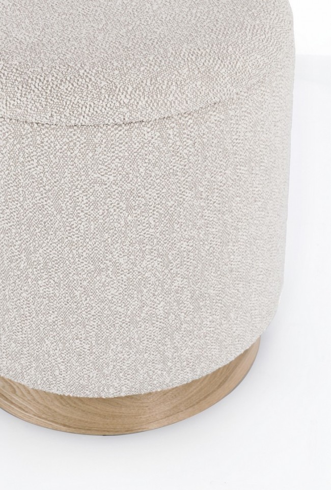 Pouf contenitore grigio D.30.5x35h, D.37x42h