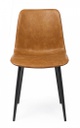 2x Sedia cuoio vintage 44x50x80h