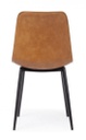 2x Sedia cuoio vintage 44x50x80h