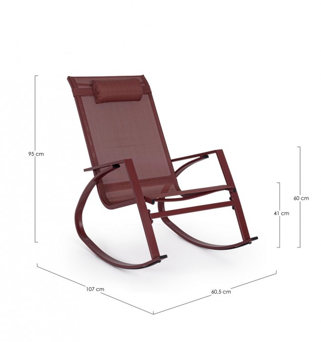 Poltrona dondolo 60.5x107x95 cm