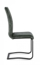 4x Sedia in velluto verde scuro 42x56x102