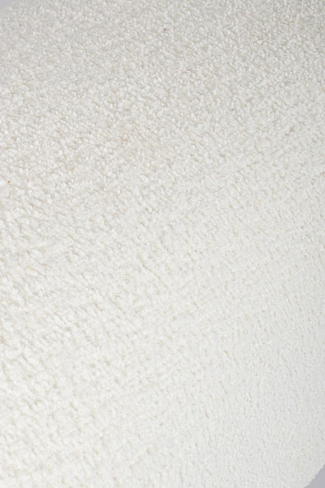 Panca dayla bianco 108x41.5x48 in bouclé