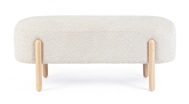 Panca dayla naturale 108x41.5x48 in boucle