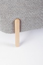 Panca grigia chiaro 108x41.5x48 in bouclé