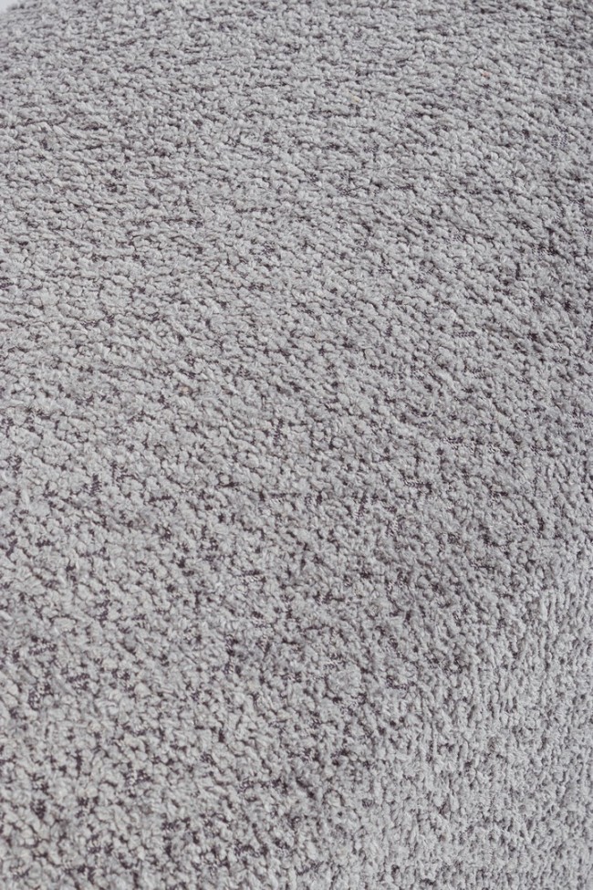 Panca grigia chiaro 108x41.5x48 in bouclé