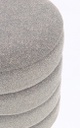 Pouf in bouclé D.33.5x38.5h e D.40x44.5h