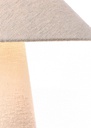 Lampada tavolo crema D.38x46h in tessuto