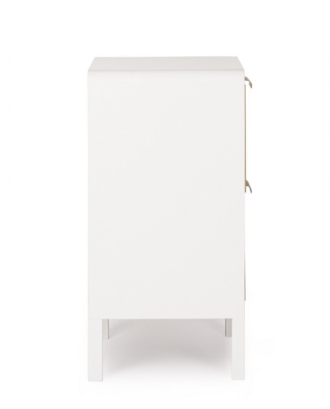 Cassettiera bianco-naturale 40x30x60