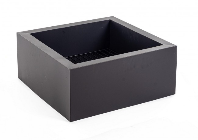 Braciere basso nero 60x26h