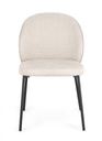 2x Sedia nero/beige 54x60x83h 48.5h1 in tessuto