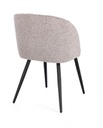 2x Sedia visone 53x57x81,5h in bouclé
