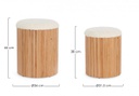 Pouf contenitore Neda D.31.5x38h, D.36x44h