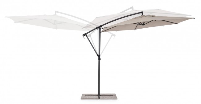 Ombrellone braccio 3m antr-moon D.300x248h