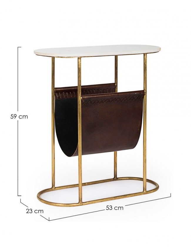 Tavolino in marmo 53x23x59h