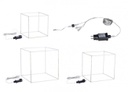 Cubo microled 35x35x35, 30x30x30, 25x25x25 h