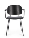 2x Sedia grigia scura 57x60x80 cm