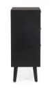 Cassettiera nera 45x30x73 in legno