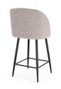 2x Sgabello cucina nero/visone 53x59x97