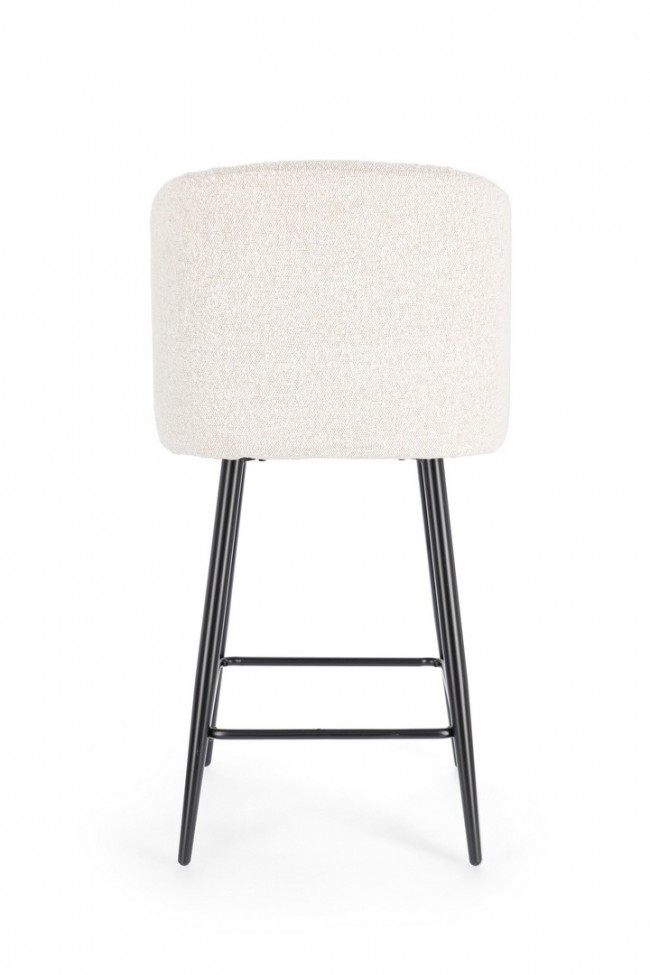 2x Sgabello cucina nero/avorio 53x59x97
