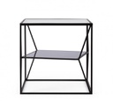 Tavolino in vetro 45x45x45 cm