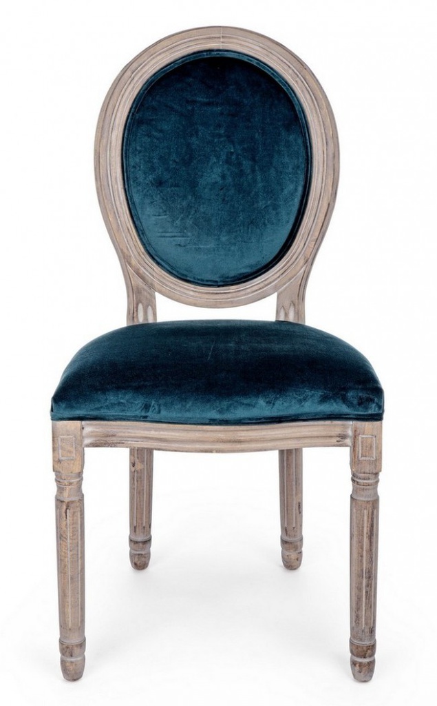 2x Sedia velluto 48x46x96h