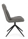 2x Sedia grigia ecopelle 50x64x86x49
