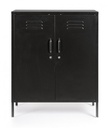 Credenza nera in acciaio 40x80x101,5h