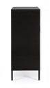 Credenza nera in acciaio 40x80x101,5h