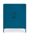 Credenza blu 40x80x101,5h in acciaio