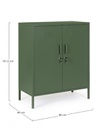 Credenza verde 40x80x101,5h in acciaio