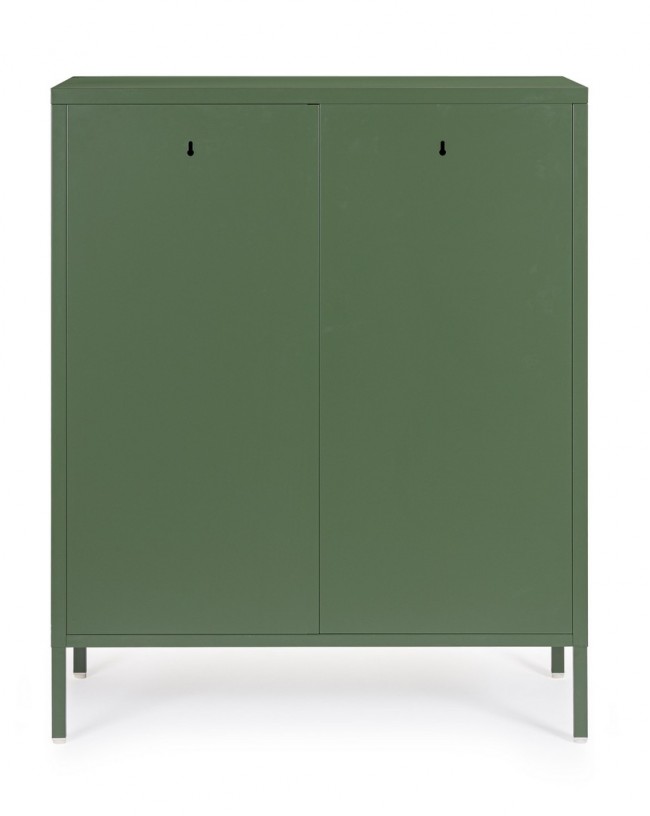 Credenza verde 40x80x101,5h in acciaio