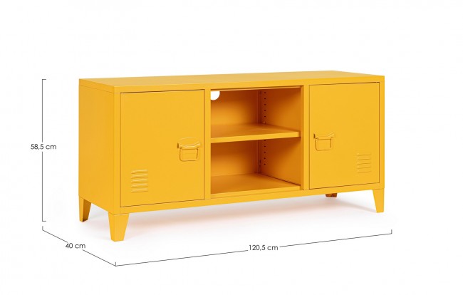 Mobile porta TV giallo 40x120,5x58,5h