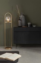 Piantana queer oro D.28x141h in metallo