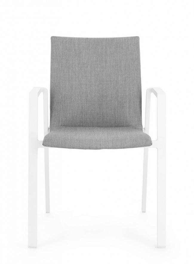 4x Sedia in alluminio 55.5x60x83 cm