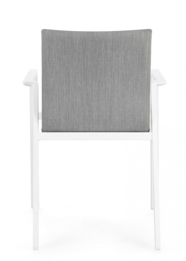 4x Sedia in alluminio 55.5x60x83 cm