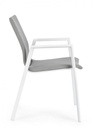 4x Sedia in alluminio 55.5x60x83 cm