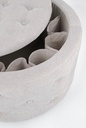 Pouf grigio D.70 x 40 h in tessuto