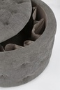 Pouf tondo D.70 x 40 h in tessuto