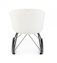 Poltrona dondolo bianca 86x62x72