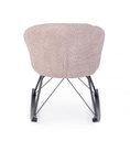 Poltrona dondolo rosa antico 86x62x72