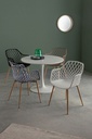Tavolo Bloom bianco D.100 x 75 h in legno