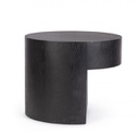Tavolino nero in legno D.50 x 40h