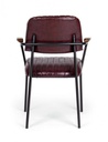 2x Sedia vintage bordeaux 60x63x81 cm