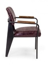2x Sedia vintage bordeaux 60x63x81 cm