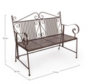 Panca 115x60x92h in acciaio