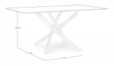 Base tavolo bianco 160x90 cm in acciaio