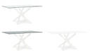 Base tavolo bianco 160x90 cm in acciaio