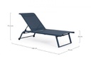 2x Lettino c-ruote navy 70x182x91.5 cm