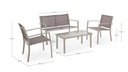 Salotto tortora 58x60.5x75 cm